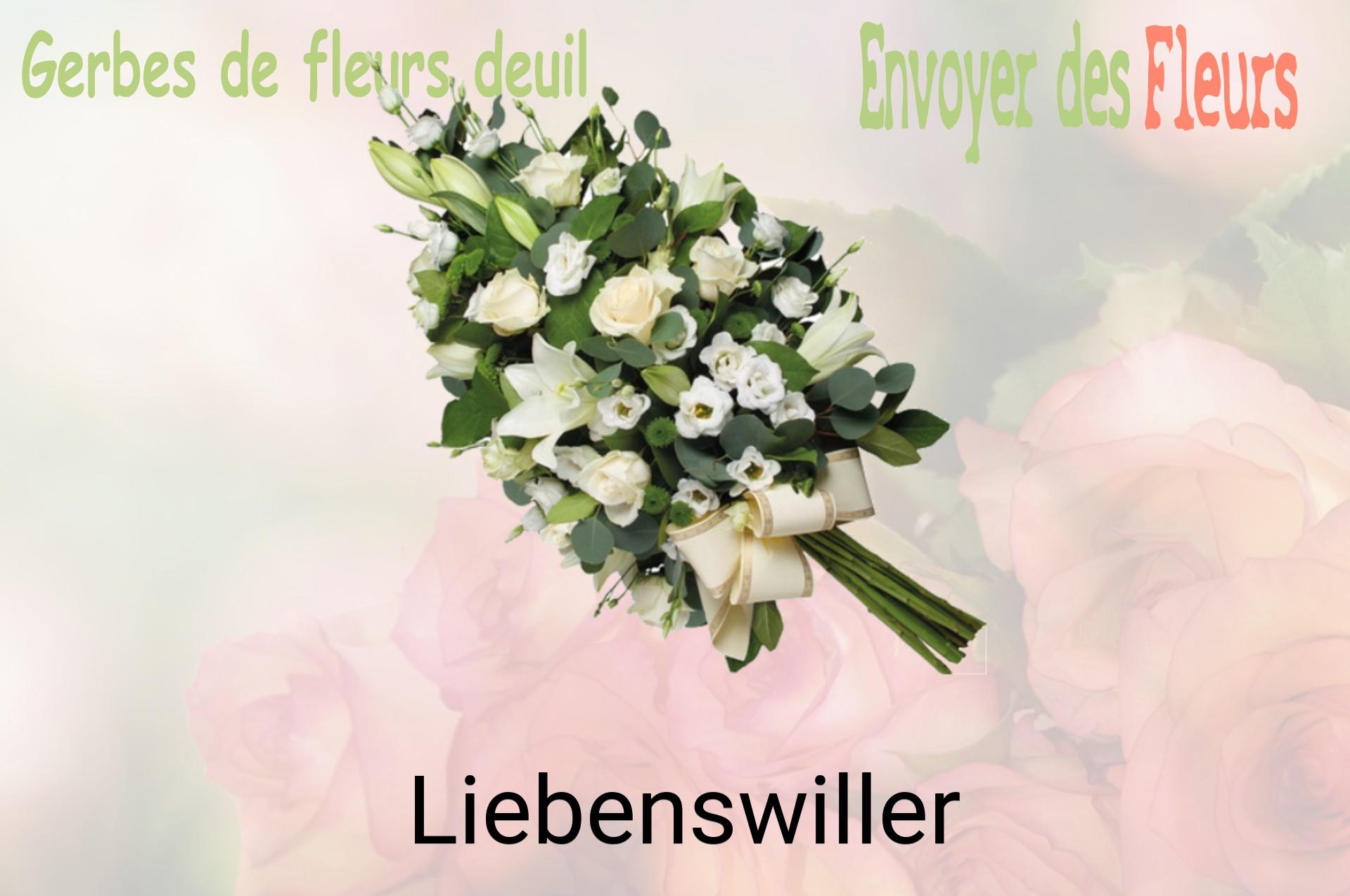 Gerbe de fleurs de deuil livrée à Liebenswiller